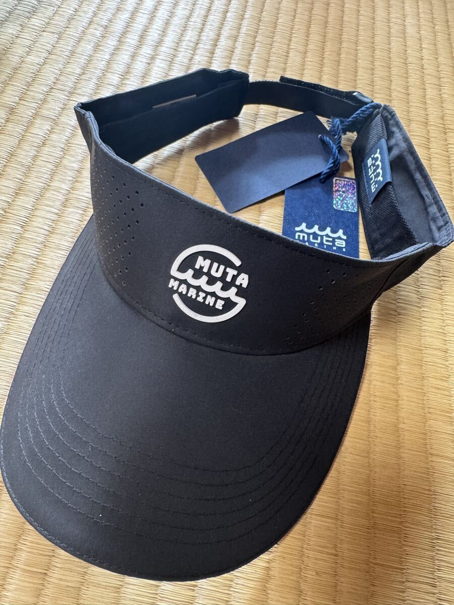 MUTA MARINE GOLF ムータマリンゴルフ キャップ サンバイザー サークルロゴ 新品タグ付き拍卖