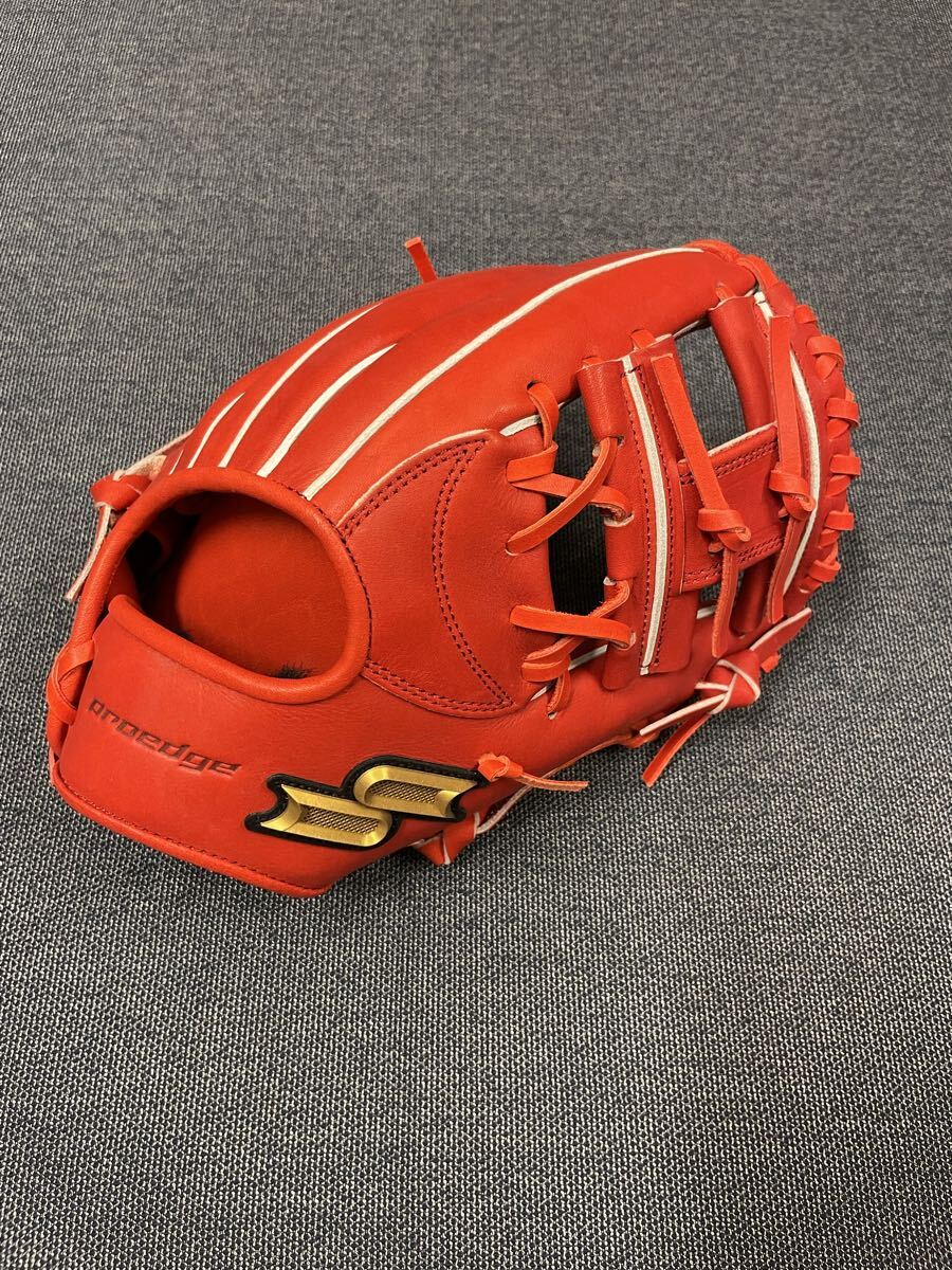 SSK 硬式 プロエッジ 内野手用 グラブ グローブ 一般 野球 PEK749 5L 右投げ 右利き 高校野球対応 オレンジ 学生 匿名配送拍卖