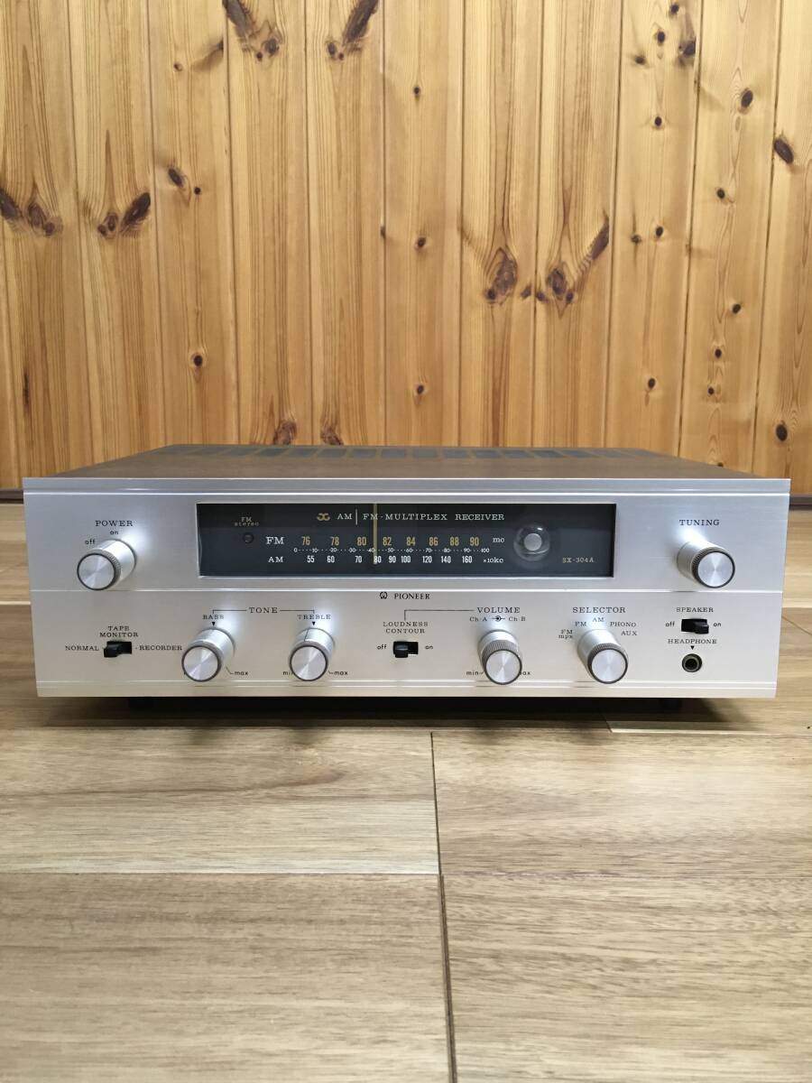 【希少・ヴィンテージ】Pioneer SX-304A 真空管 AM/FM ステレオアンプ レシーバー拍卖