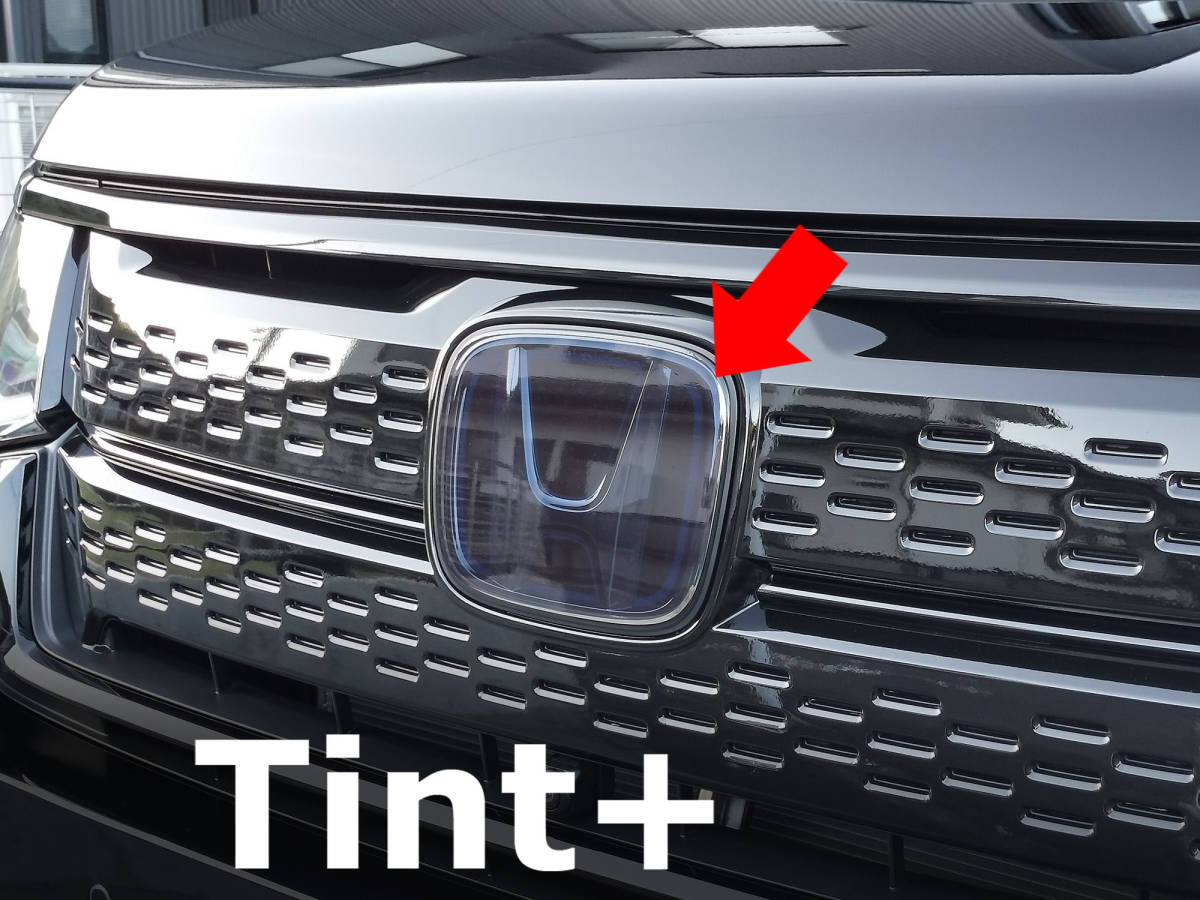 Tint+水洗→再利用Ok エンブレム スモークフィルム(スモーク20%) ステップワゴン RP6/RP7/RP8/エアー/スパーダ フロント用拍卖