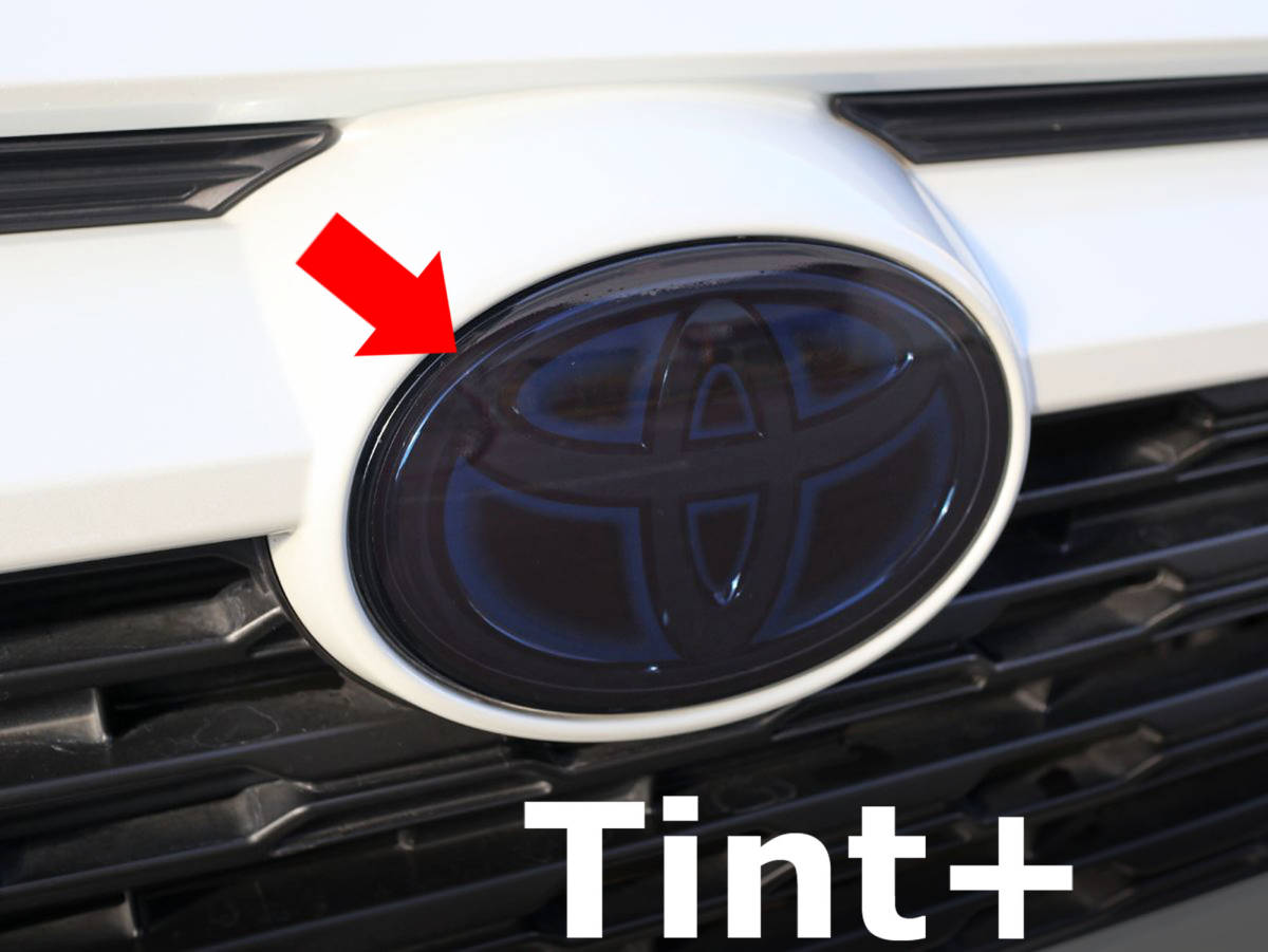 Tint+再利用できる エンブレム スモークフィルム (スモーク20%) RAV4 MXAA52/MXAA54/AXAH52/AXAH54 50系 ラブ4拍卖