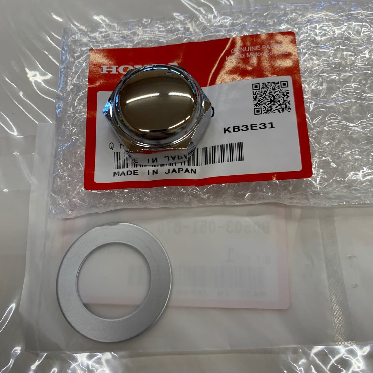 ドリーム 50 ステムナット&ワッシャ ホンダ純正 新品 ★* 【水曜・日曜・祝日休み 臨時休業有】拍卖