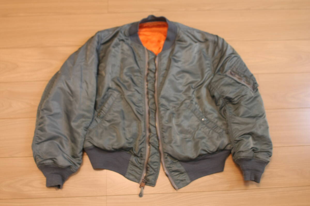 1965年製 ALPHA 社製 実物 希少なLサイズ USAF MA-1 米軍実物 フライトジャケット ヴィンテージ ミリタリー 世田谷ベース拍卖