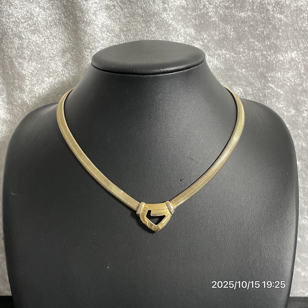 vintage GIVENCHY ジバンシー ジバンシィ Gロゴ ゴールドカラー ネックレス チョーカー アクセサリー 装飾品拍卖