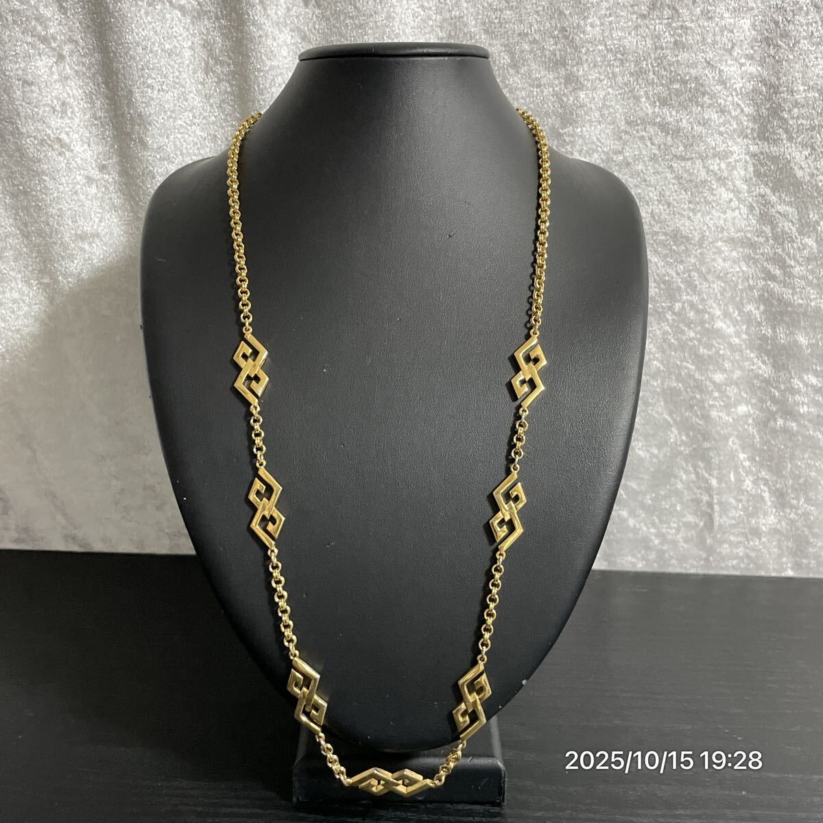 GIVENCHY ジバンシー ジバンシィ ダブルGロゴ ゴールドカラー ロング チェーン ネックレス アクセサリー 装飾品拍卖