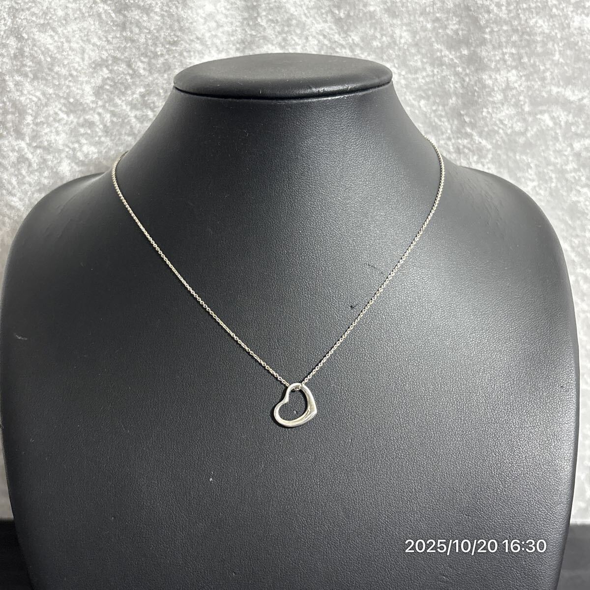 1000円〜 SILVER925 SV925 TIFFANY & Co. ティファニー オープンハート ネックレス ペンダント アクセサリー 装飾品拍卖