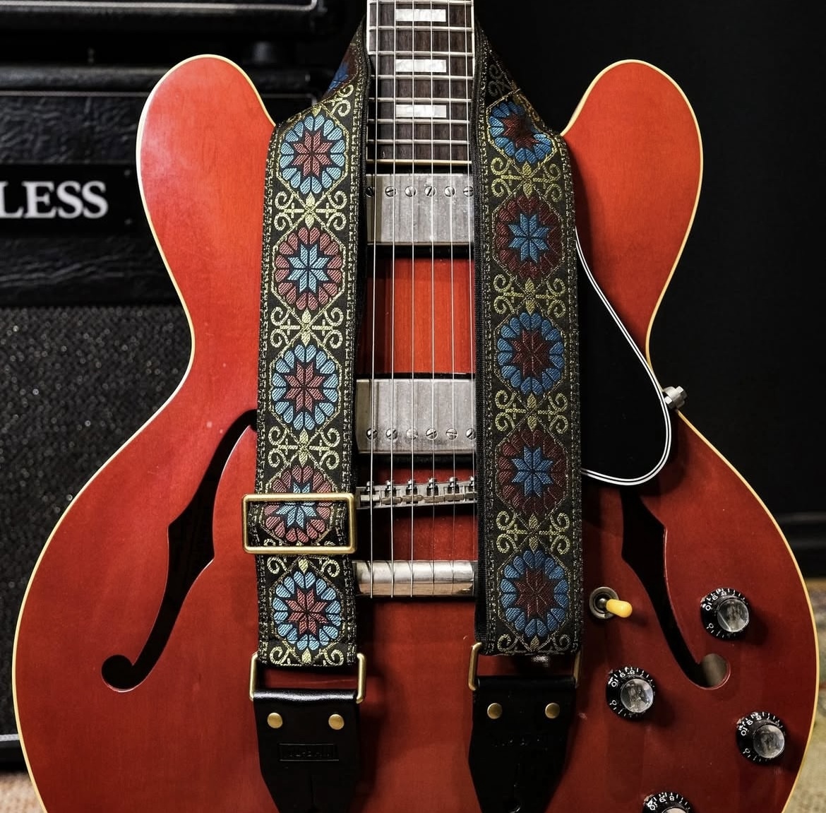 12bar guitar strap Cairo ギターストラップ 本革エンド ハンドメイド オーストラリア製拍卖
