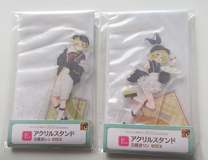 アクリルスタンド「鏡音リン」「鏡音レン」2種セット ◆ グッスマくじ 初音ミク 2025 Autumn E賞拍卖