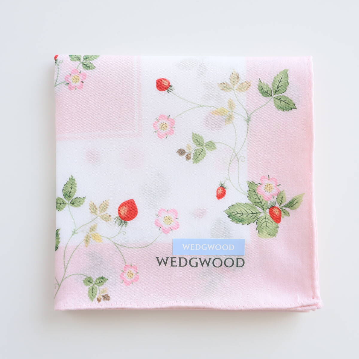 ■未使用 WEDGWOOD ウェッジウッド ハンカチ Wild Strawberry ピンク■拍卖