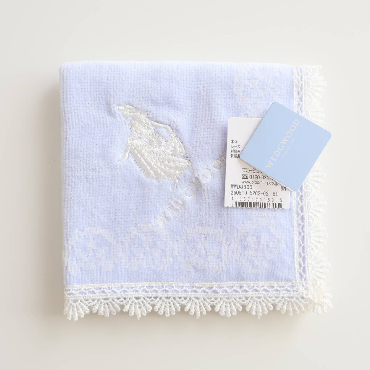 ■未使用 WEDGWOOD ウェッジウッド タオルハンカチ ふちレース■拍卖