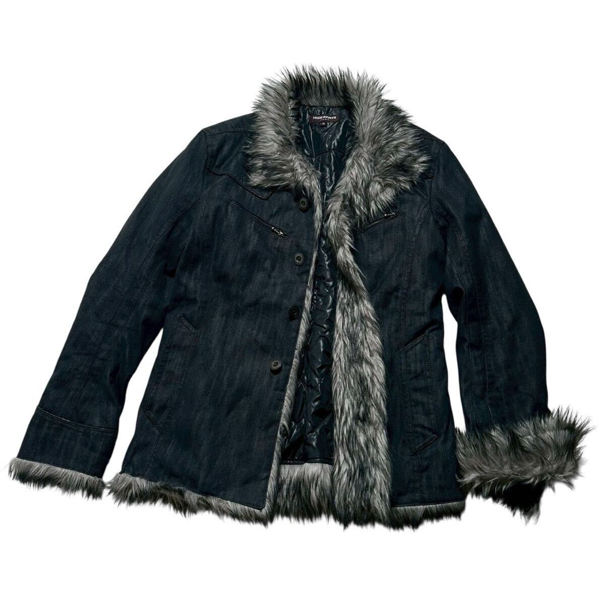 00s rare Japanese Label Y2K grunge fur jacket archive Vkei punk 平成 ギャル男 お兄系 グランジ フェアリーグランジ vintage rock拍卖