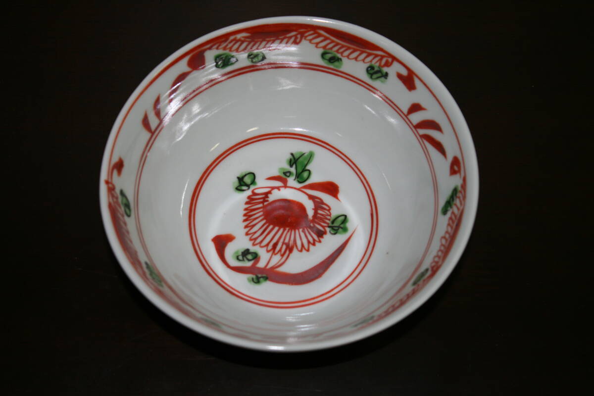 ▽美▽ ★ 極上美品 ★ 犬山焼 呉須赤絵 菓子鉢 犬山窯 三作造 ☆ 明治 大正 レトロ 【売切れ御免 / 遺品整理 】拍卖