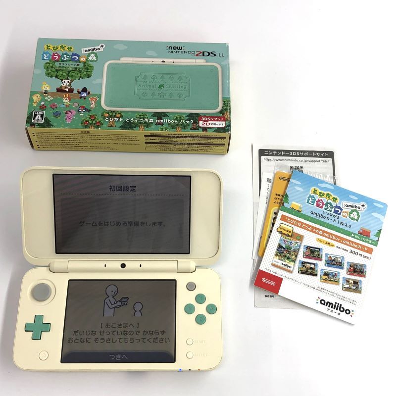 《ジャンク扱い》NEWニンテンドー2DSLL とびだせ どうぶつの森パック 動作確認済み/Nintendo/店頭/他モール併売《ゲーム・山城店》A3816拍卖