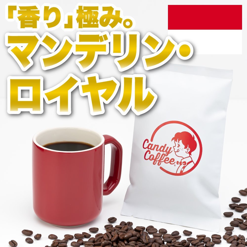 【出来立て】【 400g 】自家焙煎コーヒー豆 高級マンデリン マンデリンG1 フレンチロースト 極深煎り キャンディコーヒー Candy Coffee拍卖
