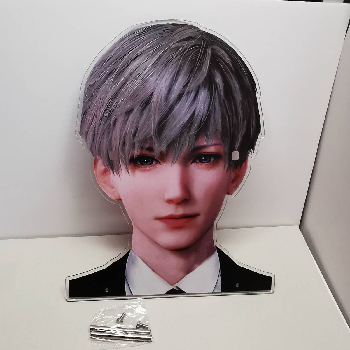 恋と深空 セイヤ◆メガネ掛け アクリルスタンド 特大 約33×24cm 厚3mm/開封未使用 付属金具あり 保護フィルム有拍卖