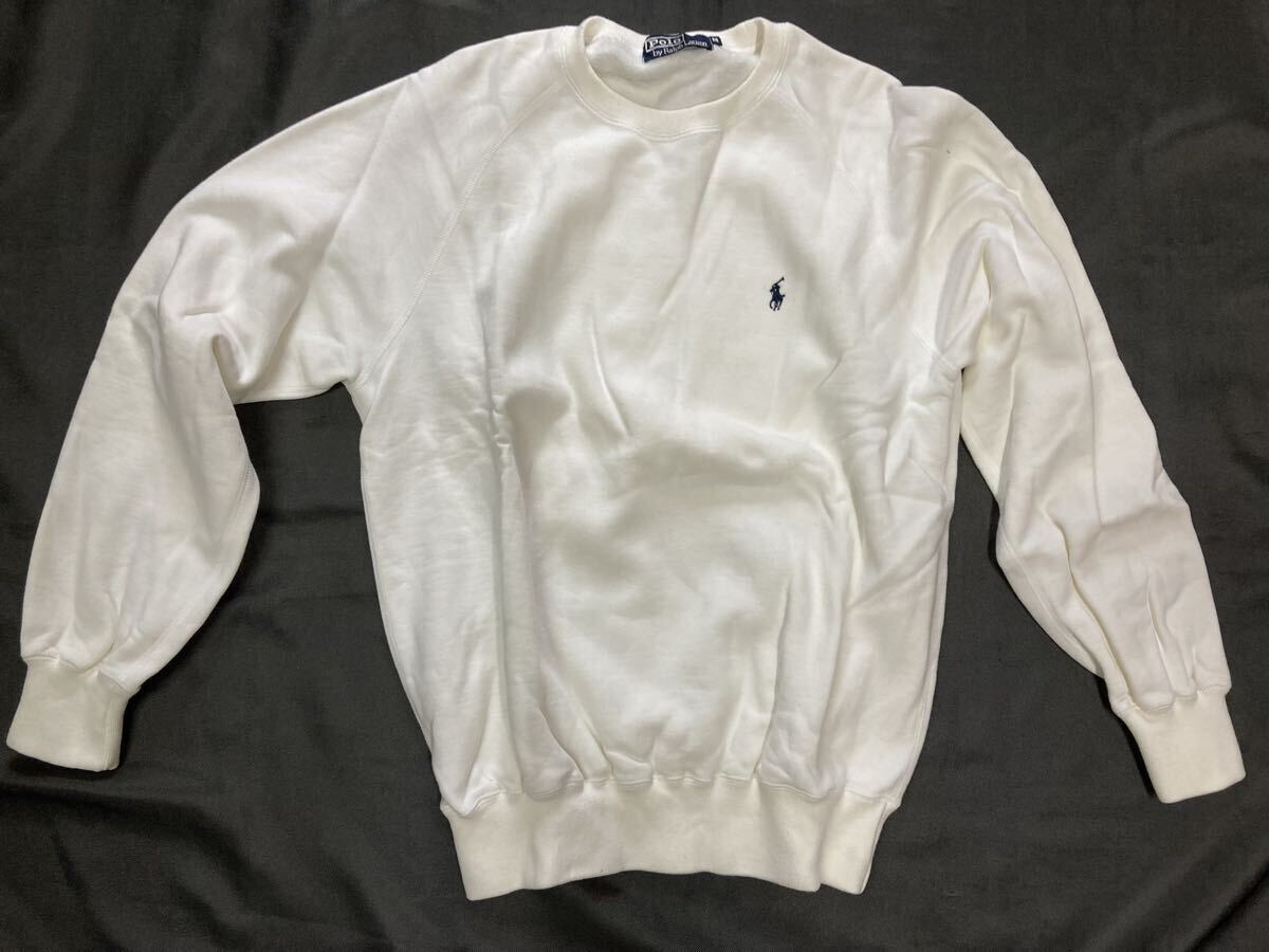 POLO by RALPH LAUREN ポロラルフローレン ホワイト 白 トレーナー サイズ:M拍卖