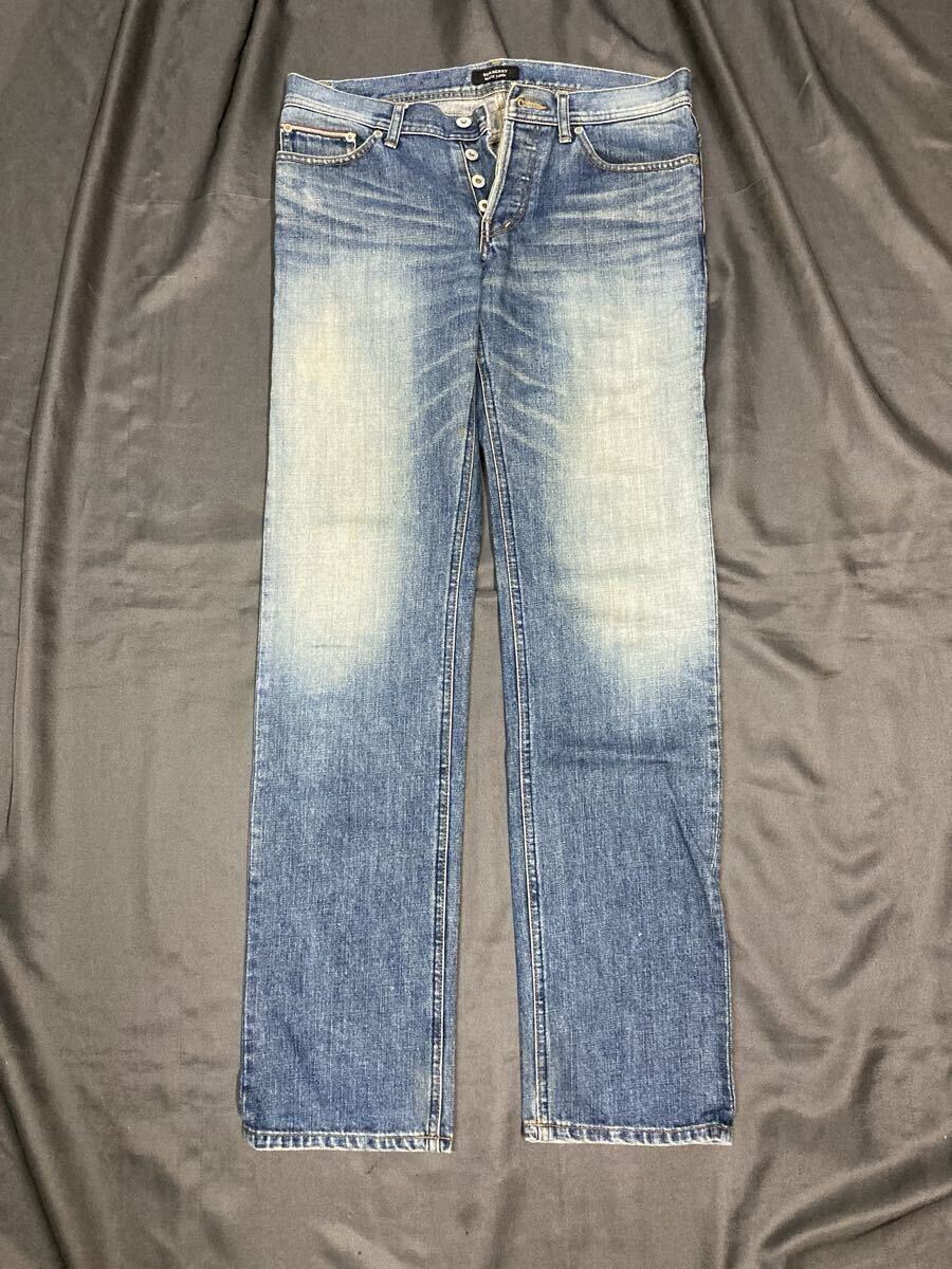 BURBERRY BLACK LABEL バーバリーブラックレーベル ジーンズ デニムパンツ ジーパン サイズ76拍卖