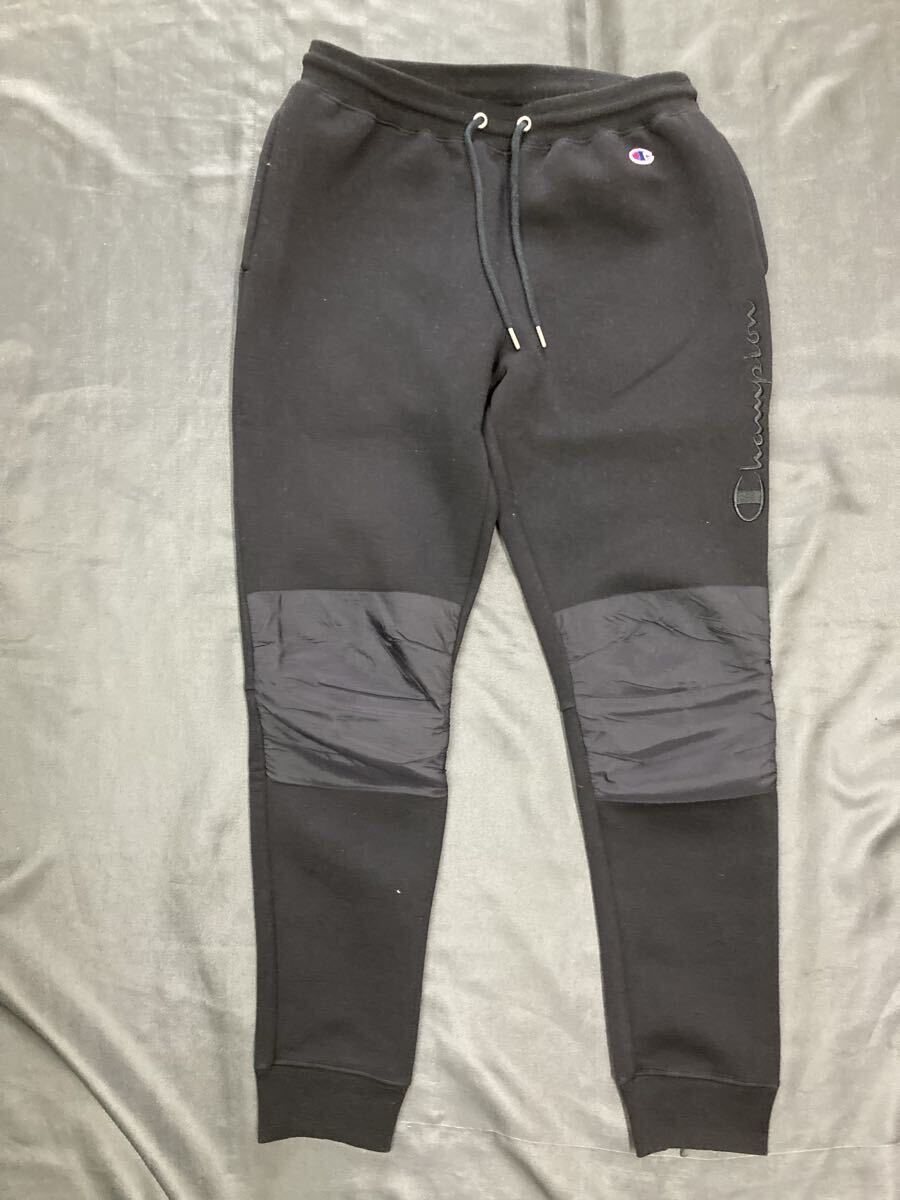 champion チャンピオン ロングパンツ スウェットパンツ SPORTS c8-QS202 ブラック メンズ サイズ:L拍卖