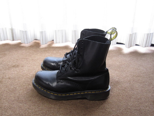 ドクターマーチン Dr.Martens 8ホール ブーツ ブラック UK6/25cm USED拍卖