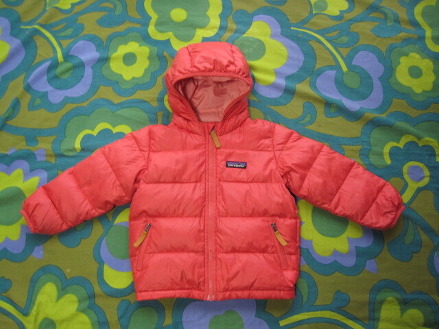Patagonia パタゴニア ダウンジャケット キッズ2T ピンク系 USED キャンプ アウトドア 古着拍卖