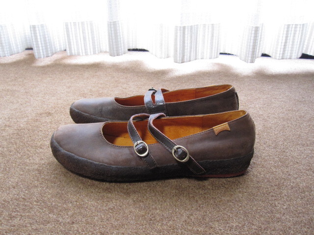 CAMPER カンペール レザーシューズ 38/24cm USEDキレイ拍卖