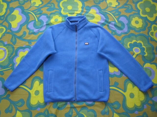 使用少ないキレイ H/H HELLY HANSEN ヘリーハンセン POLARTEC フロントフルWZIP フリース 水色 レディースL/メンズSM程度 アウトドア拍卖