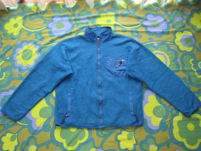 USA製 S2 patagonia パタゴニア フルZIPフリース アウター サイズ14/メンズS-M程度 ターコイズブルー USED アメリカ製 古着 アウトドア拍卖