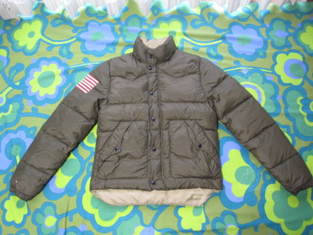 Denim & Supply Ralph Lauren デニムアンドサプライ ラルフローレン ダウンジャケット ダークカーキ S IDEAL ZIP 古着拍卖