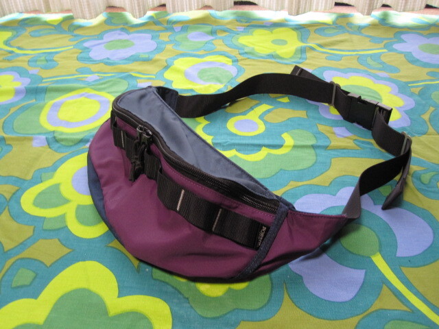 使用2.3回キレイ PORTER ポーター ウエストバッグ 日本製 パープル/ネイビー/ブラック 斜め掛けできます 吉田カバン 古着拍卖