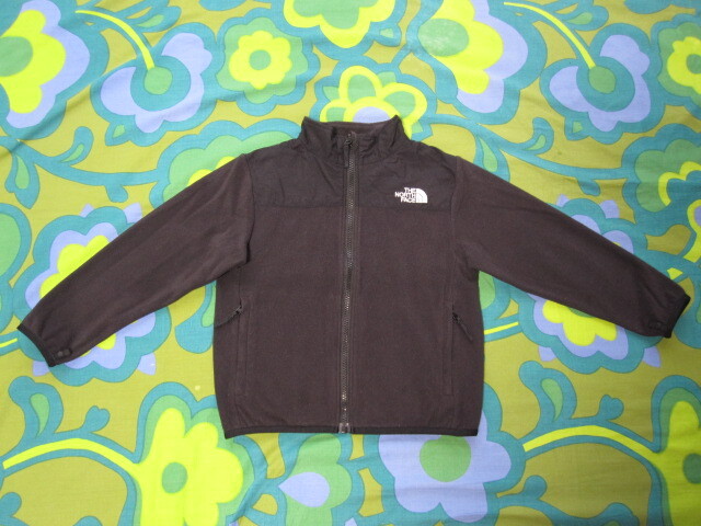 キッズ120 THE NORTH FACE ザ ノースフェイス フルZIP マウンテンバーサマイクロ ジャケット NAJ71883 ブラック ポリ100 USED アウトドア拍卖