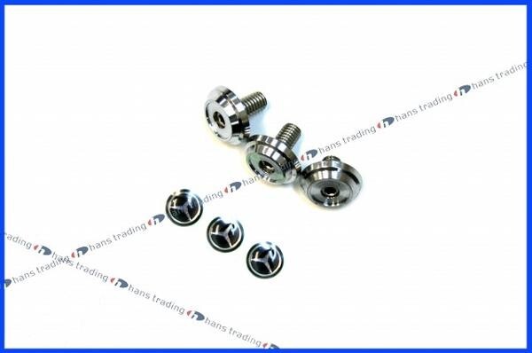 ※要在庫確認 ベンツ 純正品 ベンツスターマーク ナンバープレートボルト ベンツロゴ付き 正規品 3個/1台分 M0008173050MM拍卖