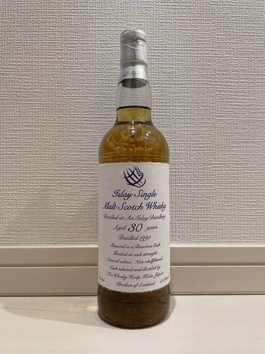1円~和紙ラベルDistilled at An Islay Distillery 1990 カリラ caol ila 30年 カスク ストレングス 51,6% ザ・ウイスキー フープ拍卖