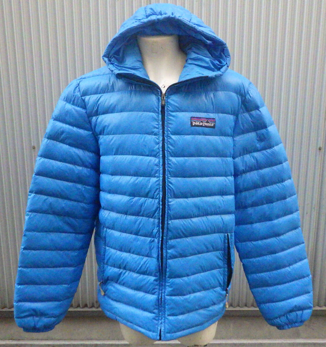パタゴニア フーディ ジャケット ブルー☆XL 着丈72cm☆現状渡し拍卖