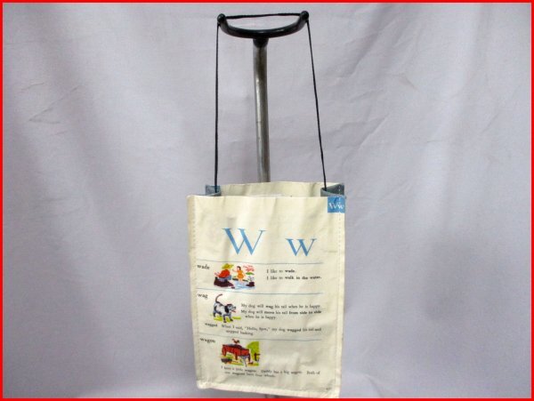 Mugwump/マグワンプ◇ショルダートートバッグ PVCコーティング イラスト柄内部にも有り H28cm拍卖