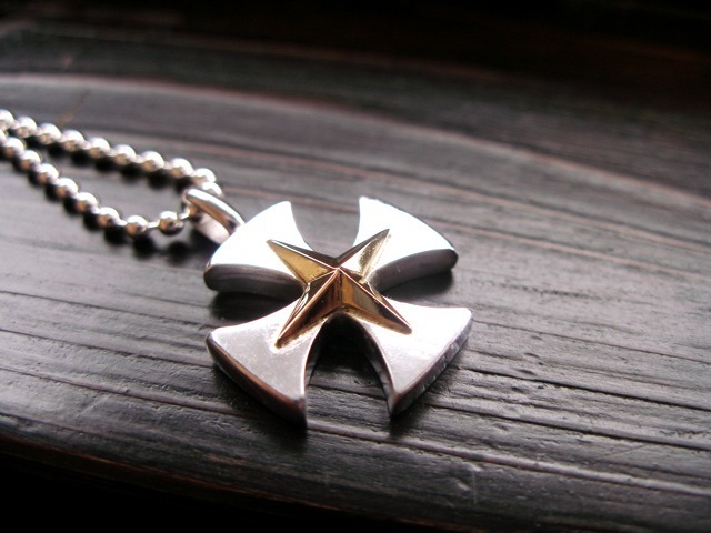 仁尾彫金『十字星アイアンクロスヘッドコンビ』 ハンドメイド61b拍卖