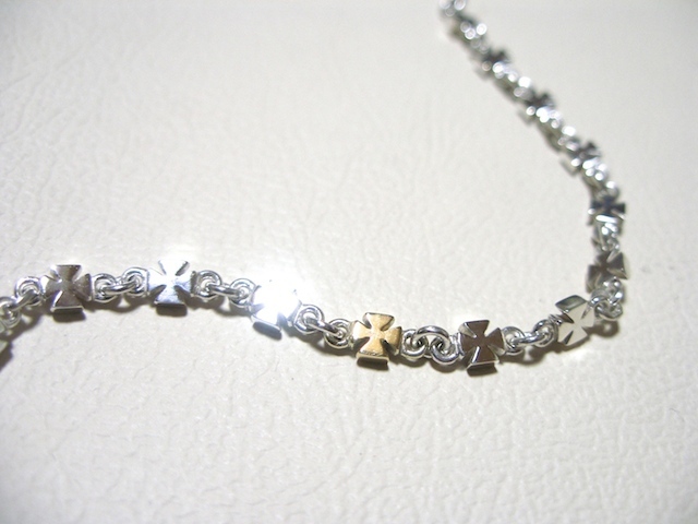 仁尾彫金『アイアンクロスブレスレット18cm』ハンドメイド122b拍卖