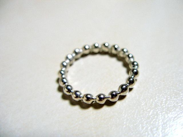 仁尾彫金『プラチナ釈迦玉ピンキーリング』pt900ハンドメイド拍卖