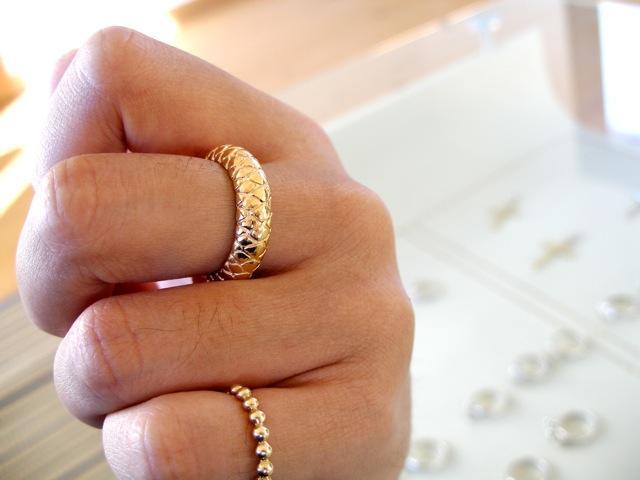 仁尾彫金『ゴールドパイソンリング』ハンドメイド26b拍卖