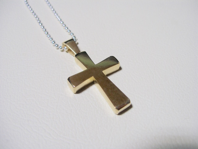 仁尾彫金『フラットゴールドクロス2』ハンドメイド134b拍卖