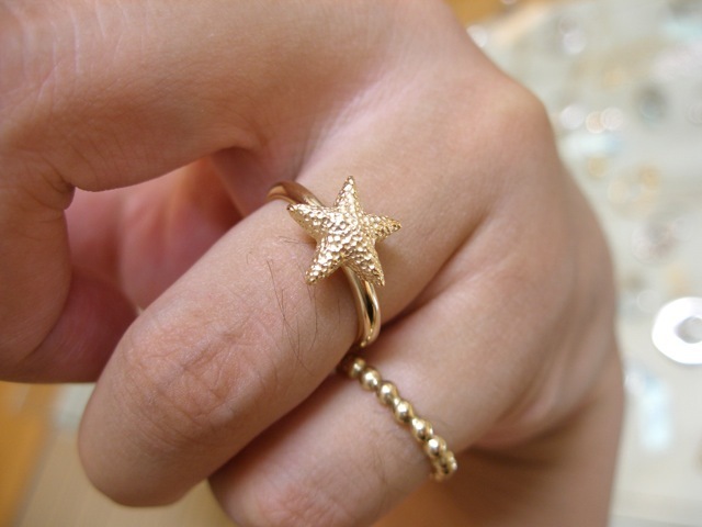 仁尾彫金『ゴールドコーラルスターリング』ハンドメイド40拍卖