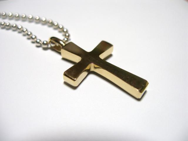 仁尾彫金『フラットゴールドクロス3』ハンドメイド54b拍卖