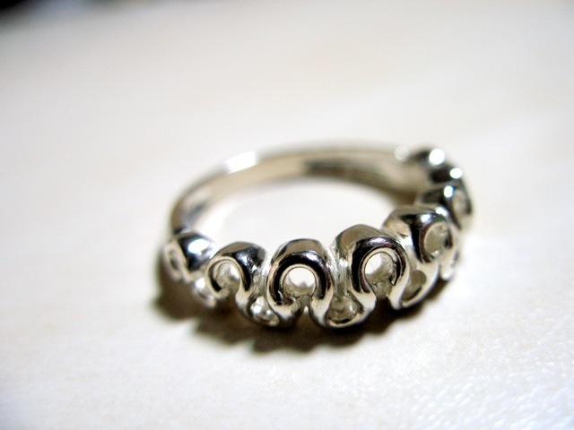 仁尾彫金『プラチナジャバラリング』ハンドメイド19拍卖