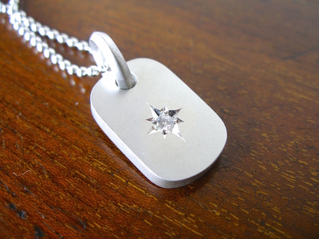 仁尾彫金『一つ星ダイヤプレート2.6mm』ハンドメイド129拍卖