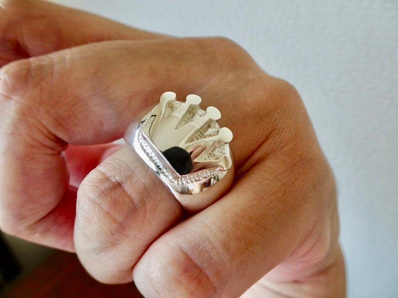 仁尾彫金『クラウン甲丸リング』ハンドメイド409拍卖