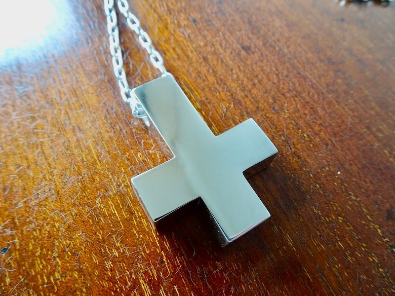 仁尾彫金『ビッグブロック、逆十字クロス』ハンドメイド252拍卖