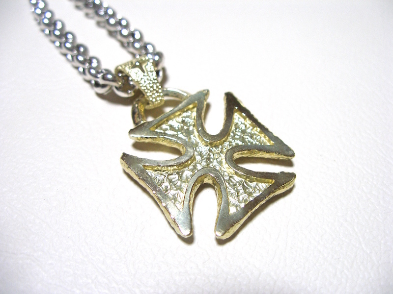 仁尾彫金『ゴールドアイアンクロスヘッド』ハンドメイド33拍卖