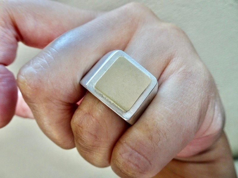 仁尾彫金『ゴールドプレート印台リング2』ハンドメイド486拍卖