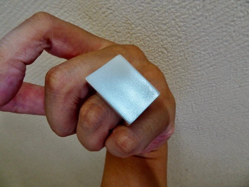 仁尾彫金『ビッグ印台リング2』ハンドメイド254拍卖