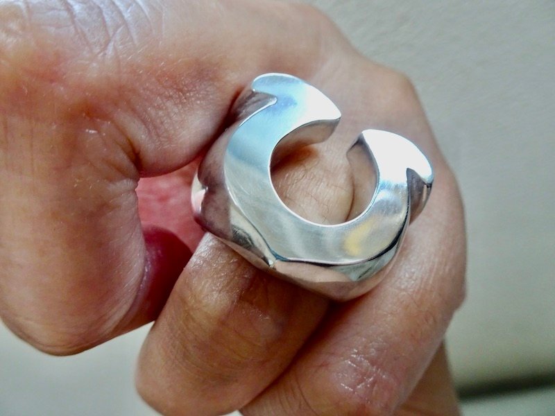 仁尾彫金『ビッグ馬蹄リング磨き』ハンドメイド230拍卖