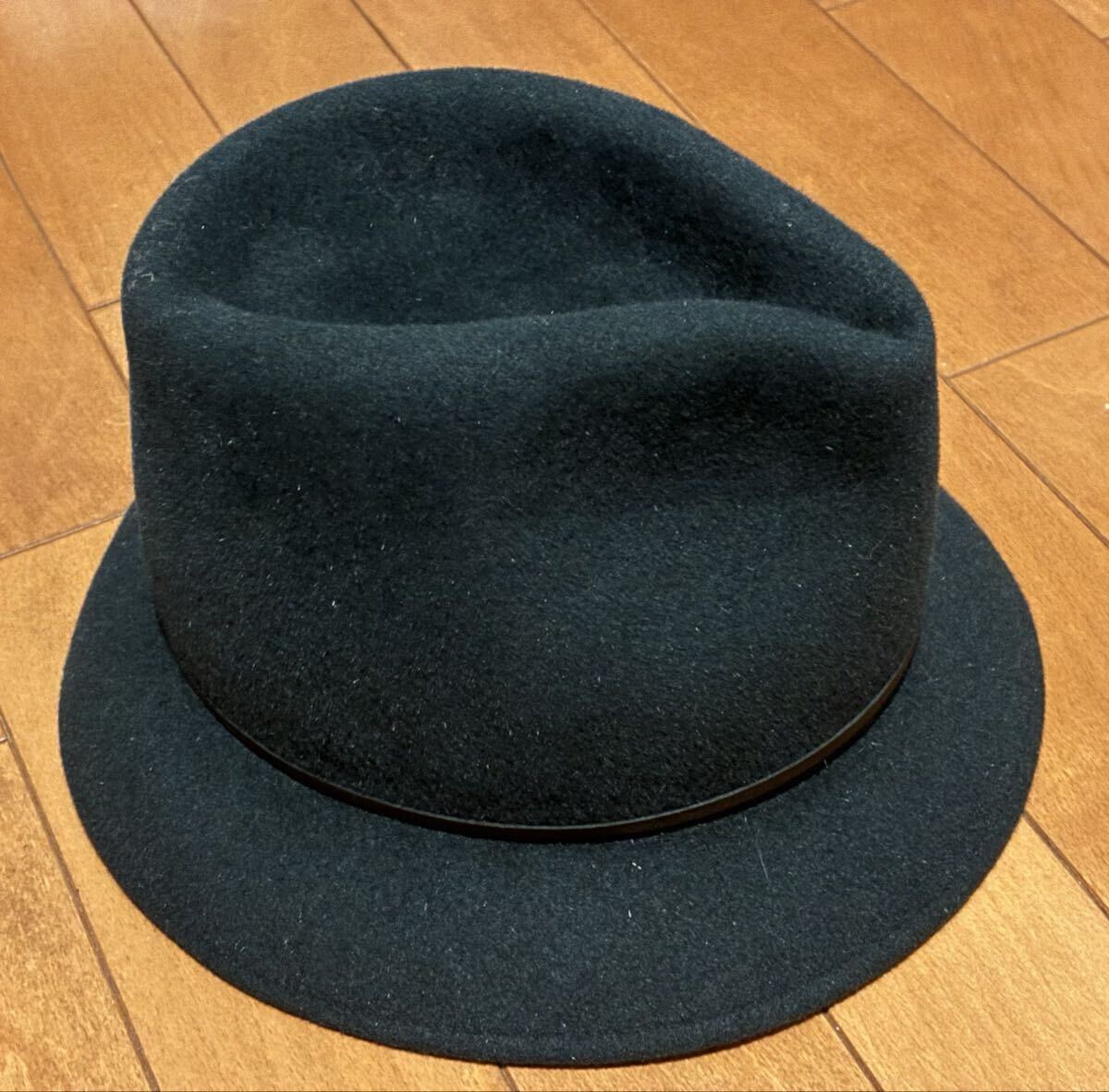 JACQUES LE CORRE PARIS ジャックルコー メンズ 中折れハット ダークグリーン 超美品拍卖